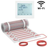 Теплый пол Bejert B B740KM16.0-2400M1-51 16 м2 2400 Вт с белым Wi-Fi сенсорным программируемым терморегулятором