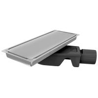 Трап душевой Bejert C-2 B714C231-11050-3 30х12 см из нержавеющей стали, с горизонтальным выходом D50 мм, решетка под плитку