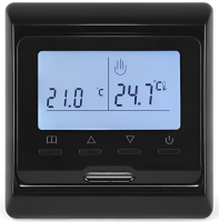 Терморегулятор Bejert (черный) программируемый с ЖК дисплеем с двумя датчиками/до3,5 кВт (встраиваемый) B740TM51.716-0012