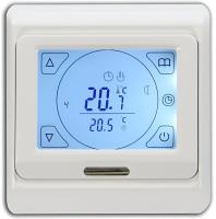 Терморегулятор Bejert (белый) сенсорный программируемый с ЖК дисплеем и двумя датчиками/до3,5 кВт (встраиваемый) B740TM91.716-1021