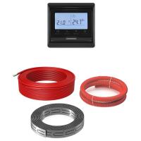 Греющий кабель (секция нагревательная) Bejert L B741KS93-1700M1-12 93м 1700 Вт (8,5-11,35 м2) с черным программируемым терморегулятором