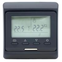 Терморегулятор для теплого пола Bejert (черный) WIFI программируемый с ЖК дисплеем и двумя датчиками/до3,5 кВт (встраиваемый) B740TM51.716-1032