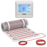 Теплый пол Bejert B B740KM12.0-1800M1-21 12 м2 1800 Вт с белым сенсорным программируемым терморегулятором