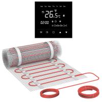 Теплый пол Bejert B B740KM6.0-900M1-23 6 м2 900 Вт с черным зеркальным сенсорным программируемым терморегулятором