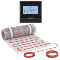 Теплый пол Bejert B B740KM0.5-75M1-12 0.5 м2 75 Вт с черным программируемым терморегулятором