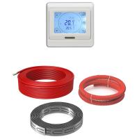 Греющий кабель (секция нагревательная) Bejert L B741KS9-150M1-21 9м 162 Вт (0,75-1 м2) с белым программируемым сенсорным терморегулятором